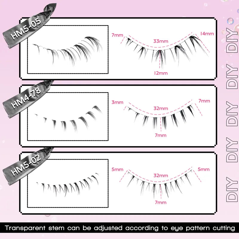 10 Pairs Lower Eyelashes Pack