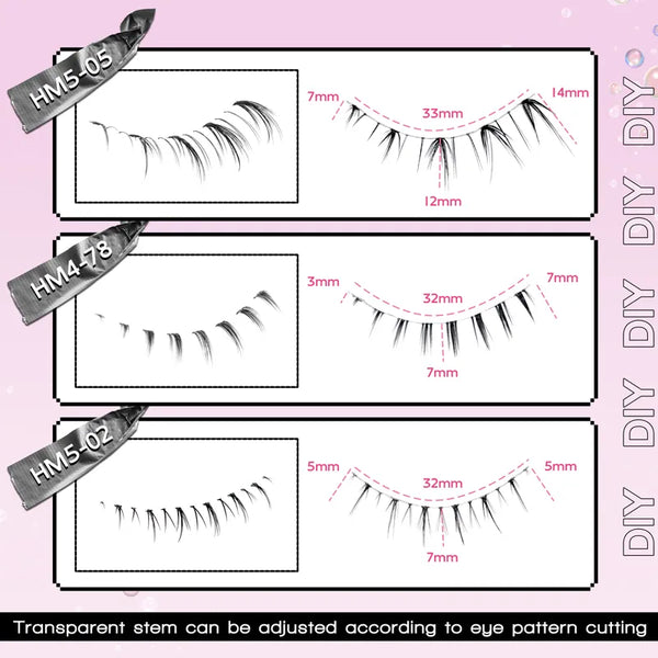 10 Pairs Lower Eyelashes Pack