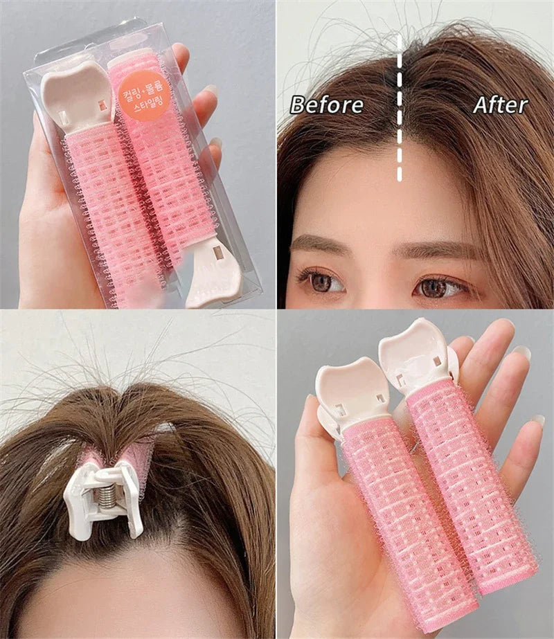 2Pcs Hair Root Fluffy Clip Set